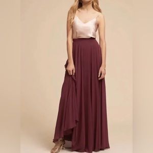 BHLDN Jenny Yoo Hampton Long Maxi Skirt.  B20